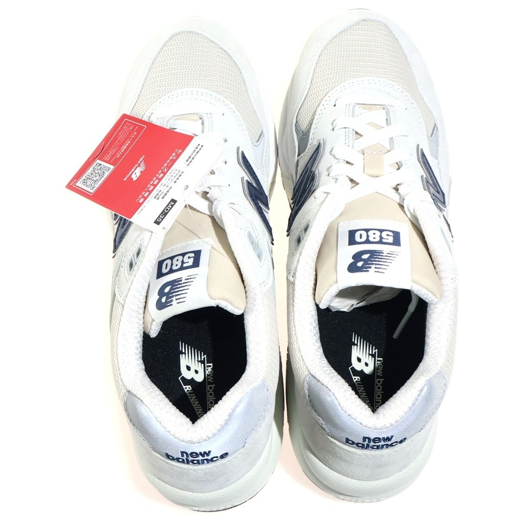 New Balance(ニューバランス) スエード ローカットスニーカー ホワイト US9.5/27.5cm MT580GNV