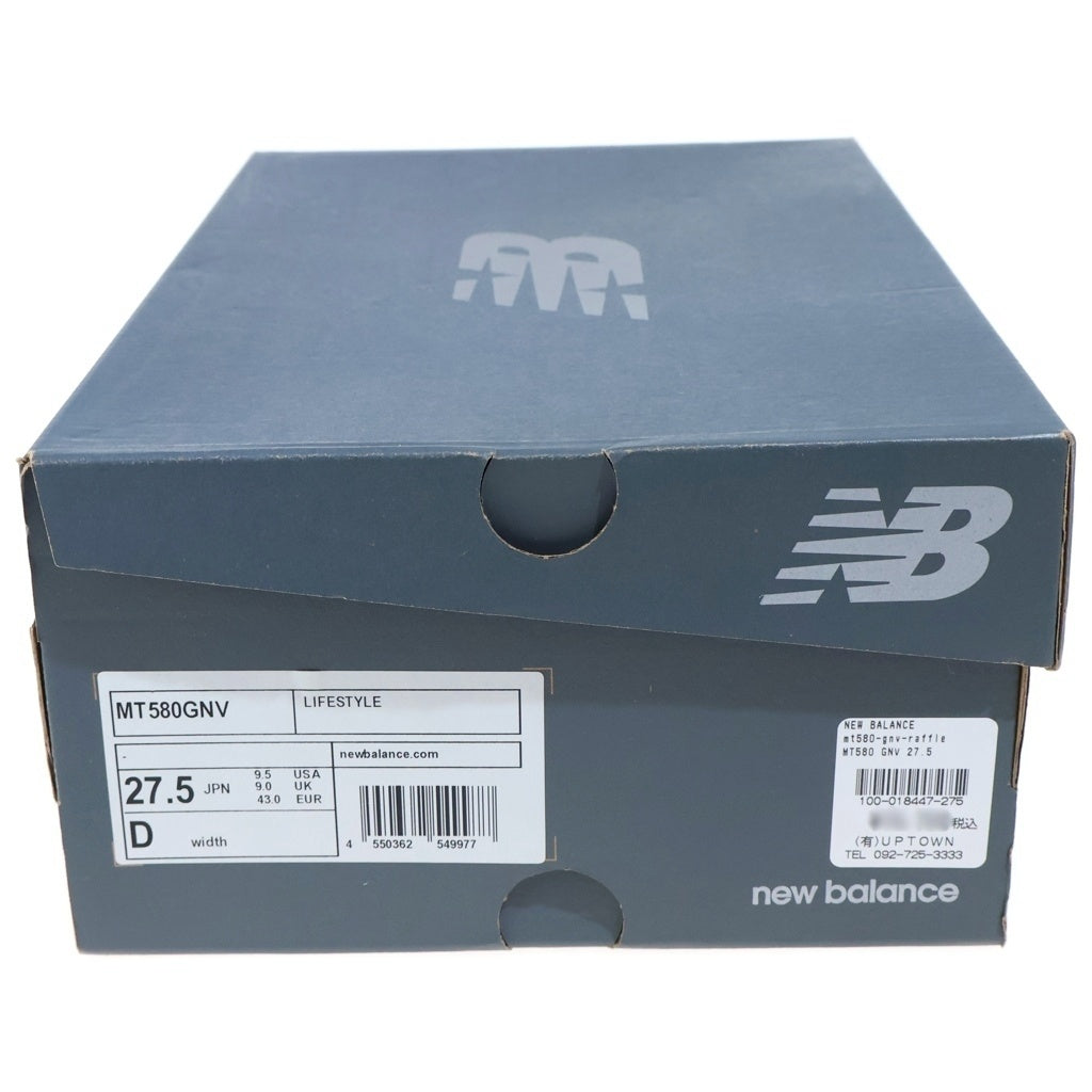 New Balance(ニューバランス) スエード ローカットスニーカー ホワイト US9.5/27.5cm MT580GNV