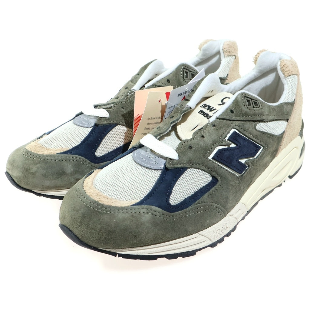 New Balance(ニューバランス) スエード ローカットスニーカー カーキ US9.5/27.5cm M990GB2
