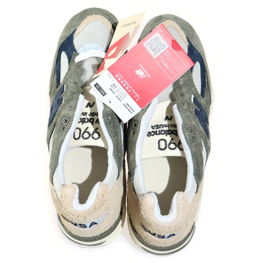 New Balance(ニューバランス) スエード ローカットスニーカー カーキ US9.5/27.5cm M990GB2