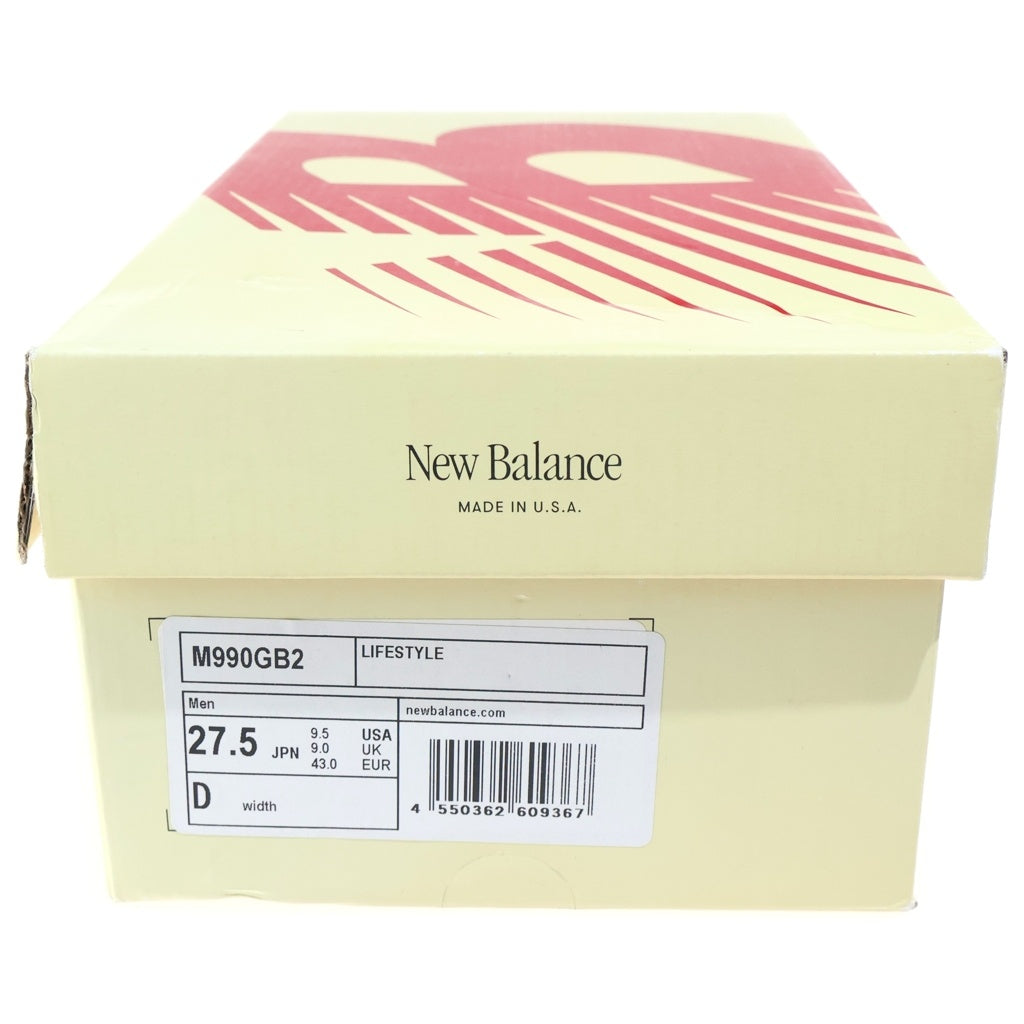 New Balance(ニューバランス) スエード ローカットスニーカー カーキ US9.5/27.5cm M990GB2