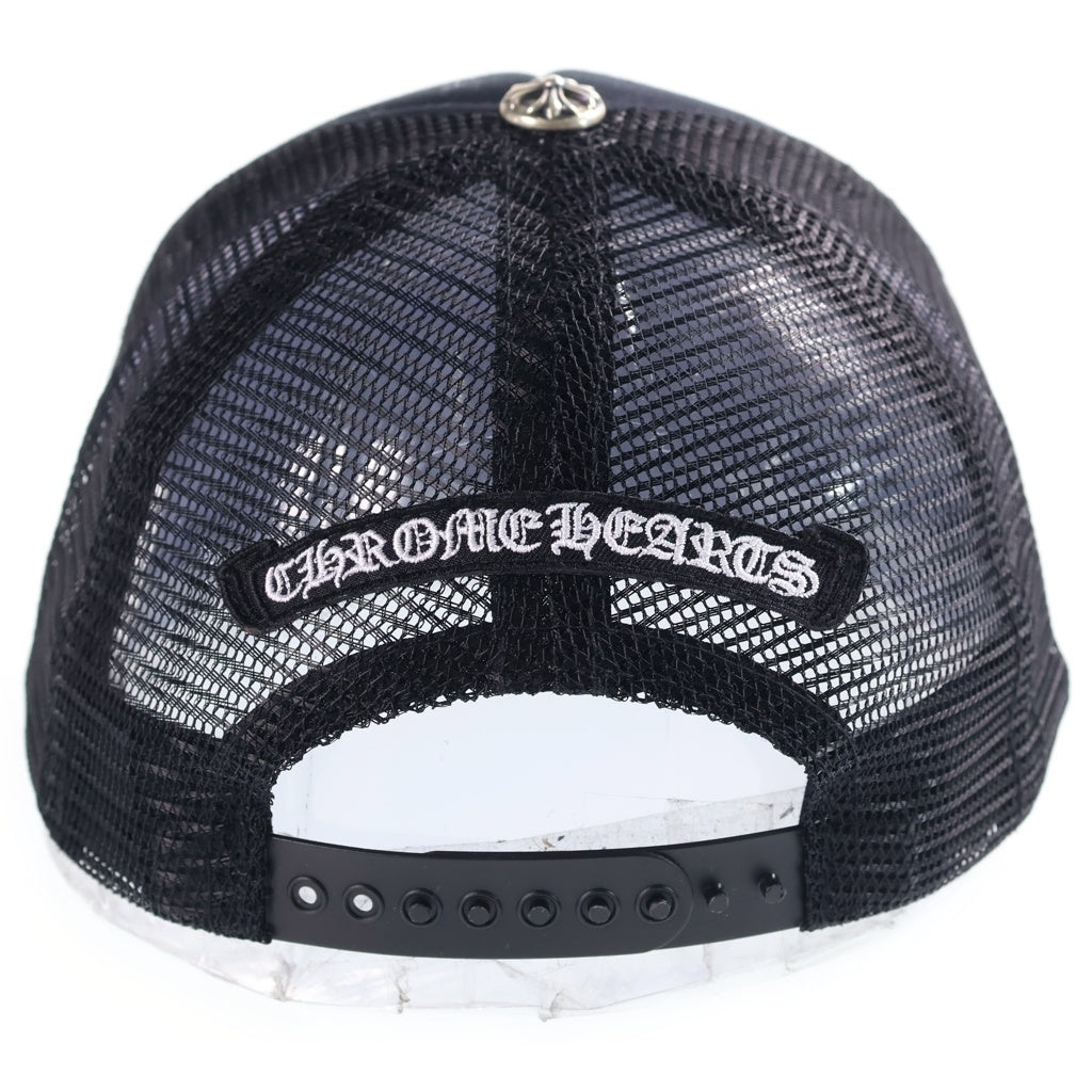 CHROME HEARTS(クロムハーツ) Fuck Leather Patch Trucker Cap ファックレザー パッチ トラッカーキャップ ブラック