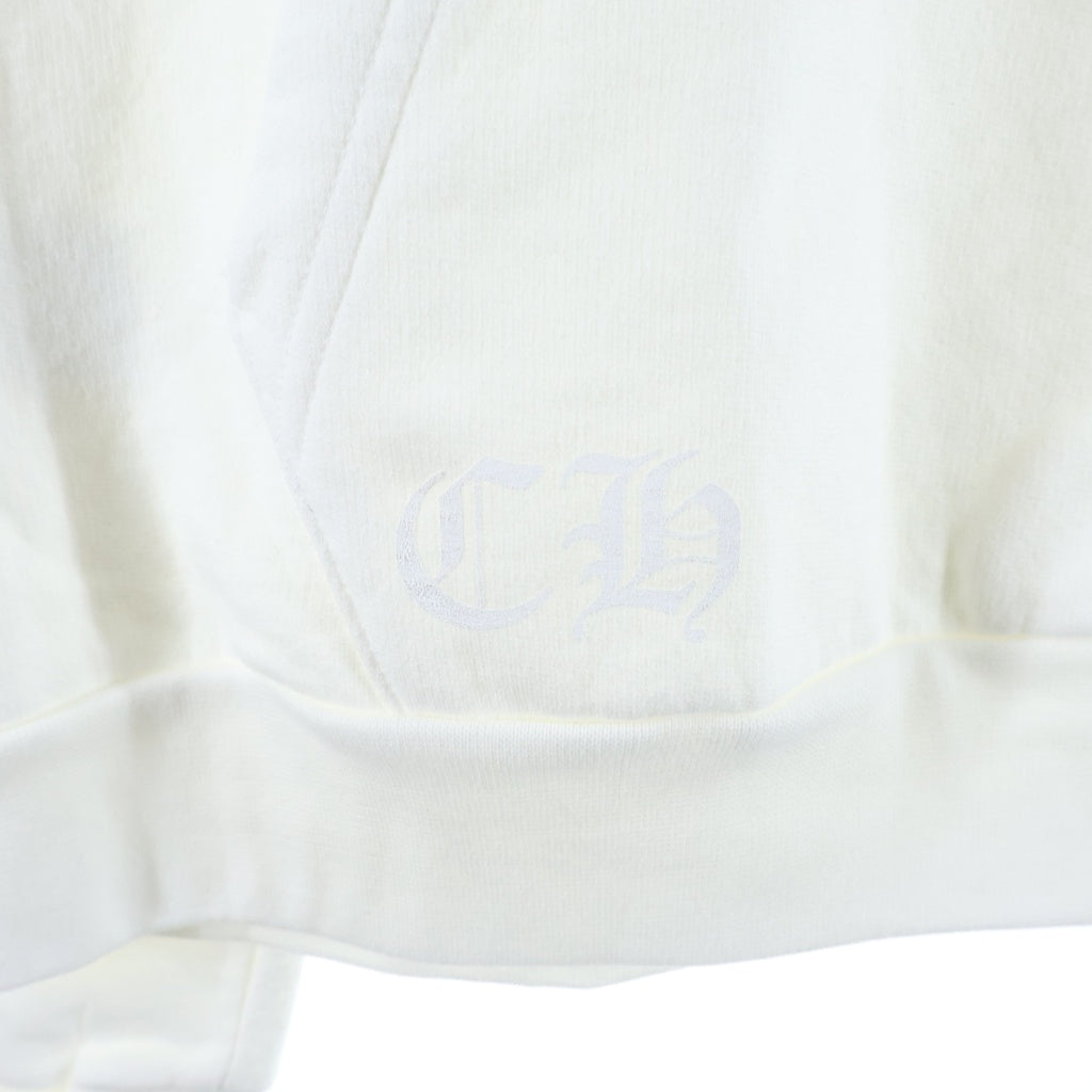 CHROME HEARTS(クロムハーツ) SWTSHRT PLVR アームロゴプリントプルオーバーパーカー ホワイト