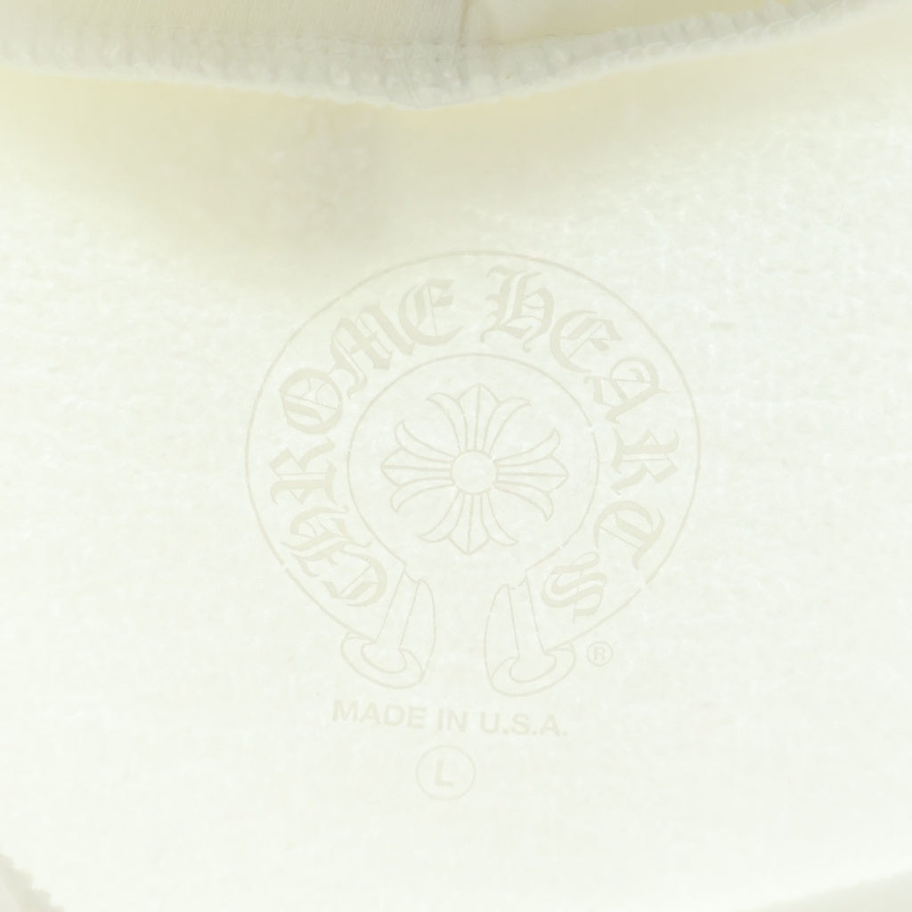 CHROME HEARTS(クロムハーツ) SWTSHRT PLVR アームロゴプリントプルオーバーパーカー ホワイト