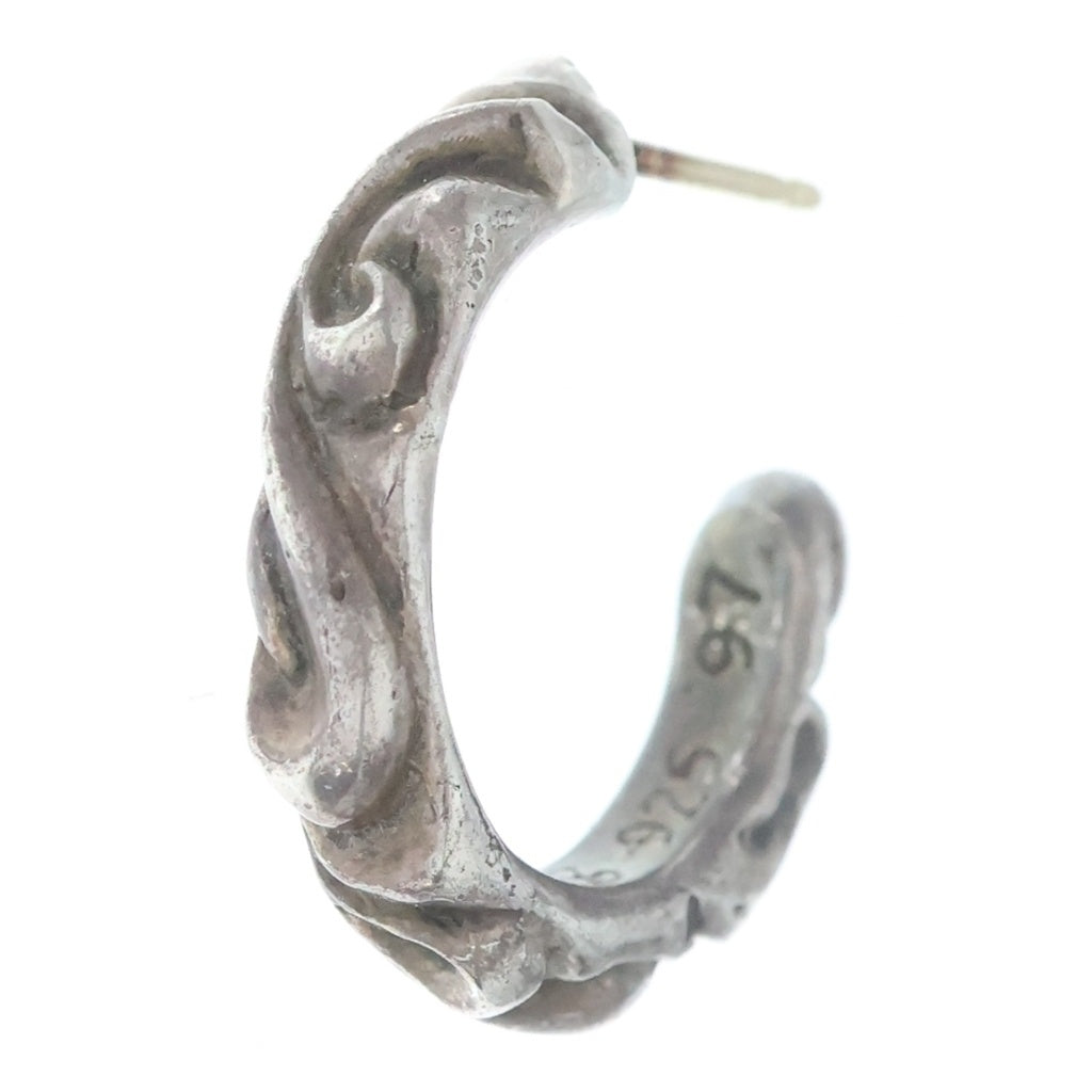 CHROME HEARTS(クロムハーツ) HOOP SCROOL スクロール フープピアス シルバー BCA102