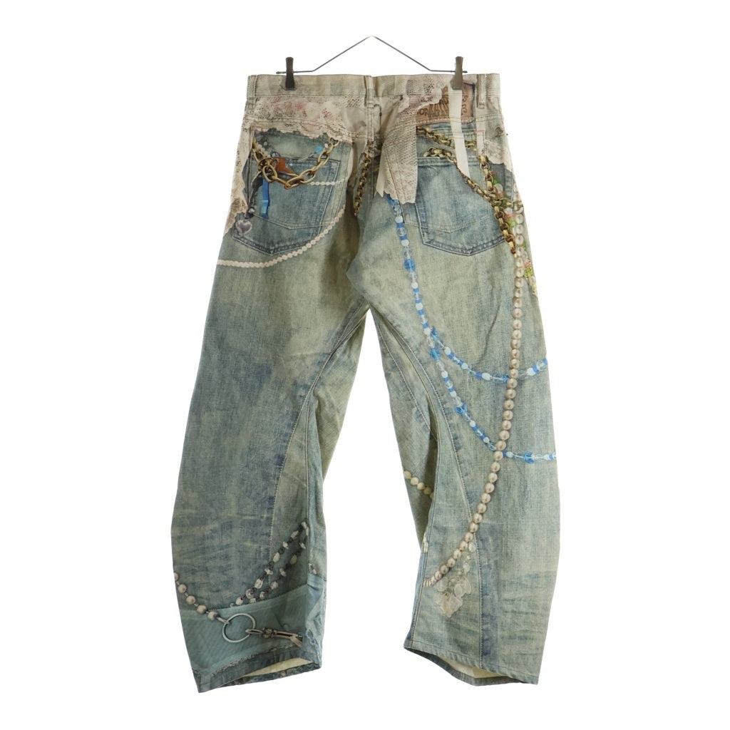Acne Studios(アクネ ストゥディオズ) 25AW Relaxed Fit Jeans 2006 転写プリント リラックスフィット デニムパンツ マルチ FN-MN-TROU001129