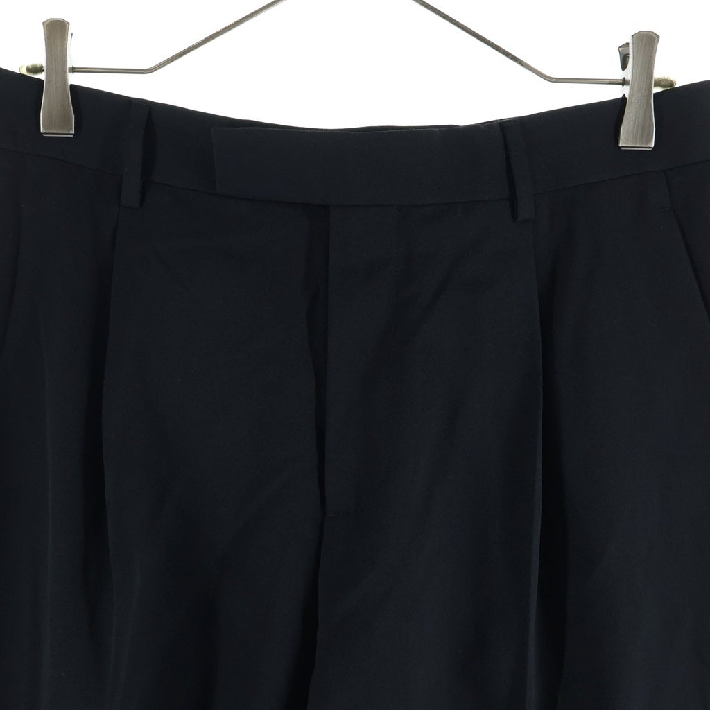 DIOR(ディオール) フロントタック ウール スラックスパンツ ブラック 013C106A4739