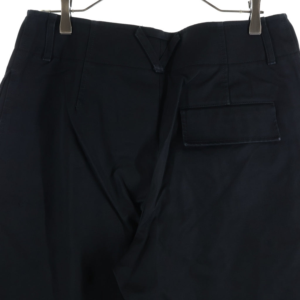 BOTTEGA VENETA(ボッテガヴェネタ) 22AW バックスナップ ワイドパンツ ネイビー