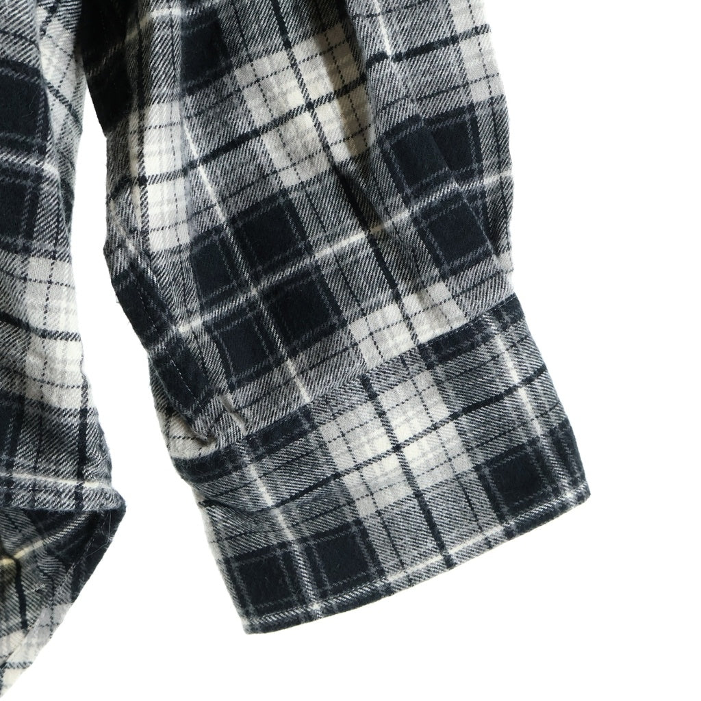 VETEMENTS(ヴェトモン) 22AW DOUBLE ANARCHY FLANNNL SHIRT ダブル アナーキー フランネル 長袖シャツ グレー UA53SH750B