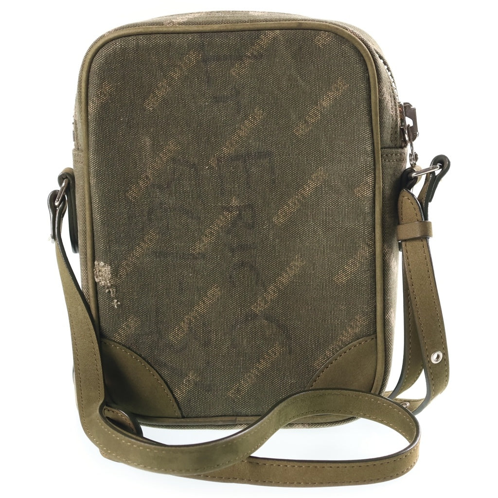 READY MADE(レディメイド) SHOULDER BAG 総柄 ロゴデザイン ショルダーバッグ カーキ RE-CO-KH-00-00-48