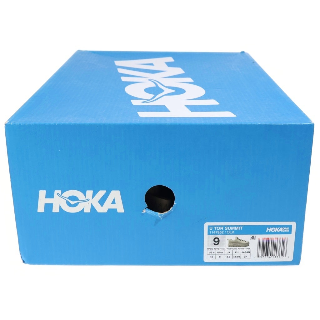 HOKA ONE ONE(ホカオネオネ) TOR SUMMIT OAT MILK OXFORD TAN トーサミット オートミルク オックスフォードタン ローカットスニーカー ホワイト US9/27cm 1147952 OLK
