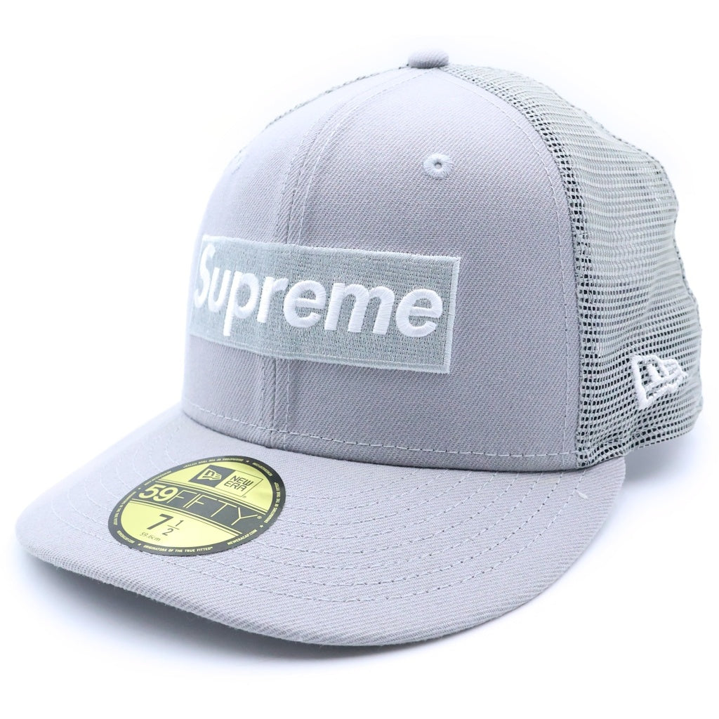 SUPREME(シュプリーム) 24SS Box Logo Mesh Cap ボックスロゴデザイン メッシュキャップ 帽子 グレー