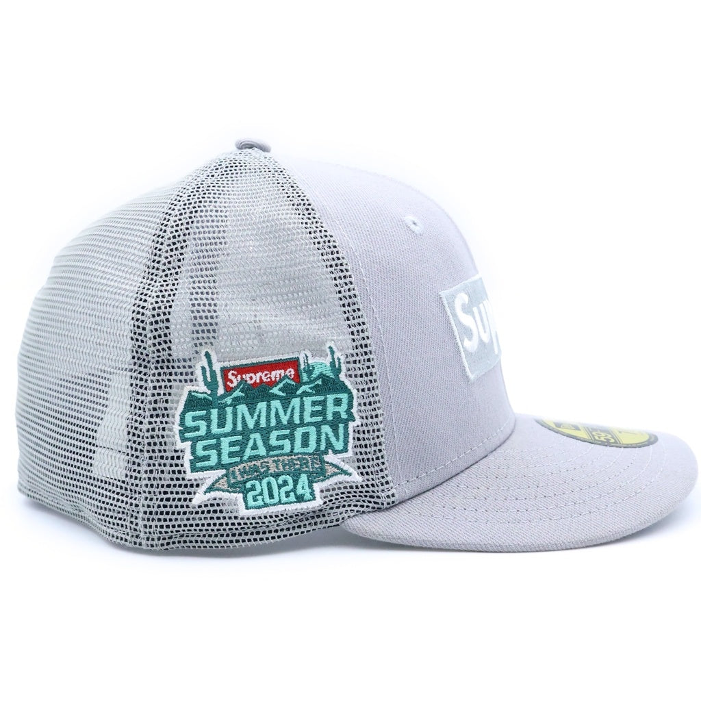 SUPREME(シュプリーム) 24SS Box Logo Mesh Cap ボックスロゴデザイン メッシュキャップ 帽子 グレー