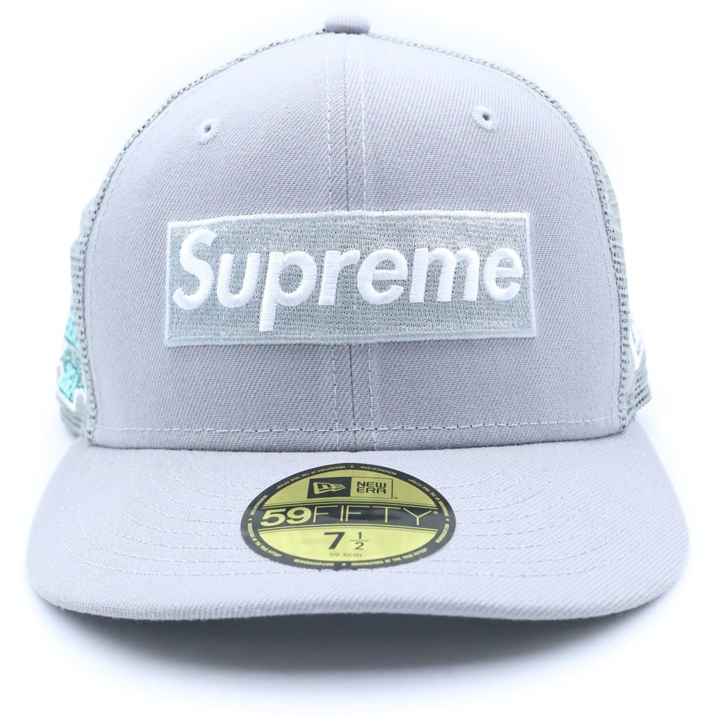 SUPREME(シュプリーム) 24SS Box Logo Mesh Cap ボックスロゴデザイン メッシュキャップ 帽子 グレー