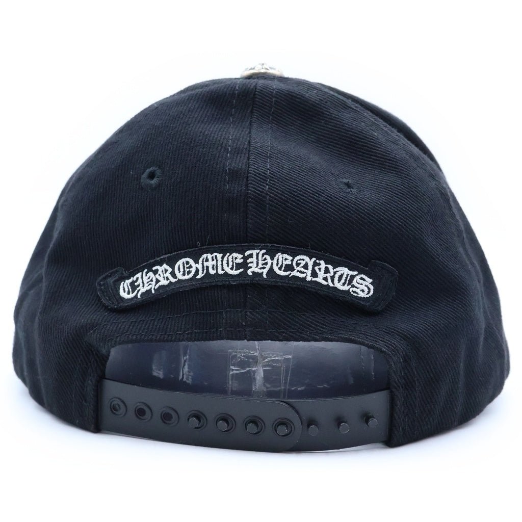 CHROME HEARTS(クロムハーツ) RS3 BASEBALL CAP フロントモチーフ刺繍 クロスボール ベースボールキャップ 帽子 ブラック