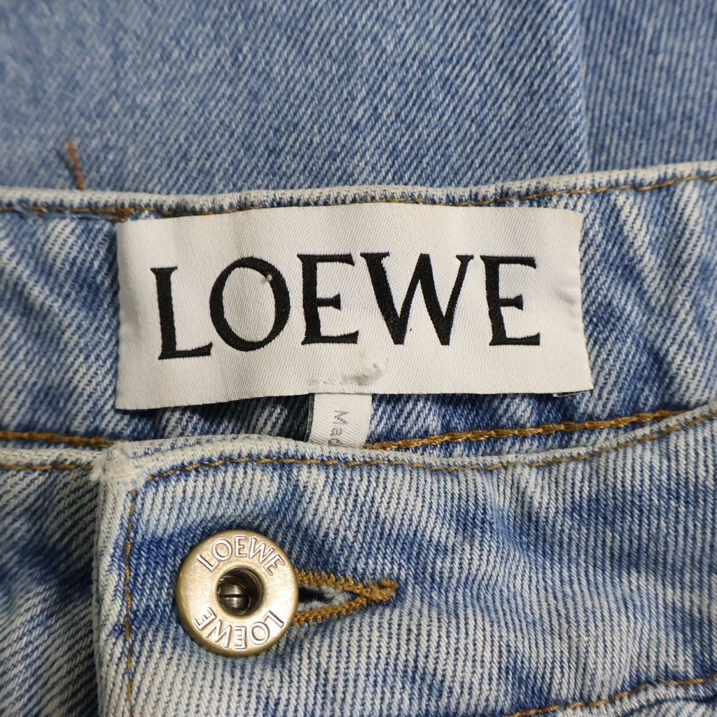 LOEWE(ロエベ) ボタンフライ フィッシャーマンデニムパンツ インディゴ H2292100IB
