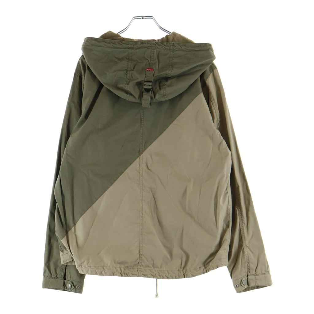 SUPREME(シュプリーム) 11AW 2 Tone Pullover Parka ツートーンハーフジッププルオーバーパーカー カーキ/ベージュ