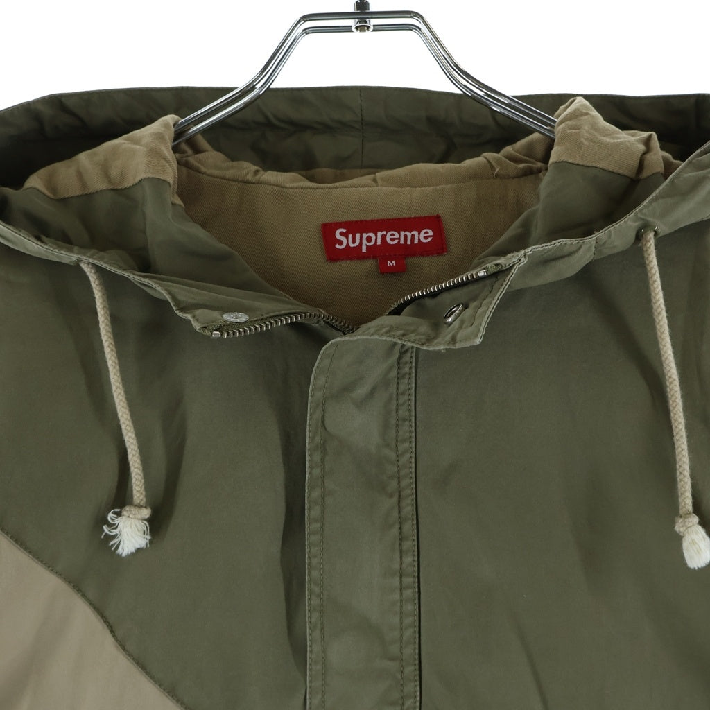 SUPREME(シュプリーム) 11AW 2 Tone Pullover Parka ツートーンハーフジッププルオーバーパーカー カーキ/ベージュ