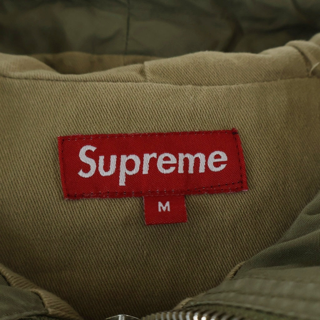 SUPREME(シュプリーム) 11AW 2 Tone Pullover Parka ツートーンハーフジッププルオーバーパーカー カーキ/ベージュ