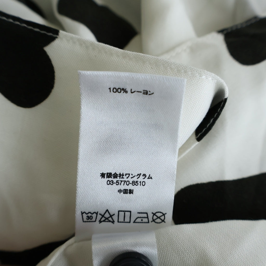 SUPREME(シュプリーム) 17SS Hearts Rayon Shirt ハートレーヨン半袖シャツ ブラック/ホワイト