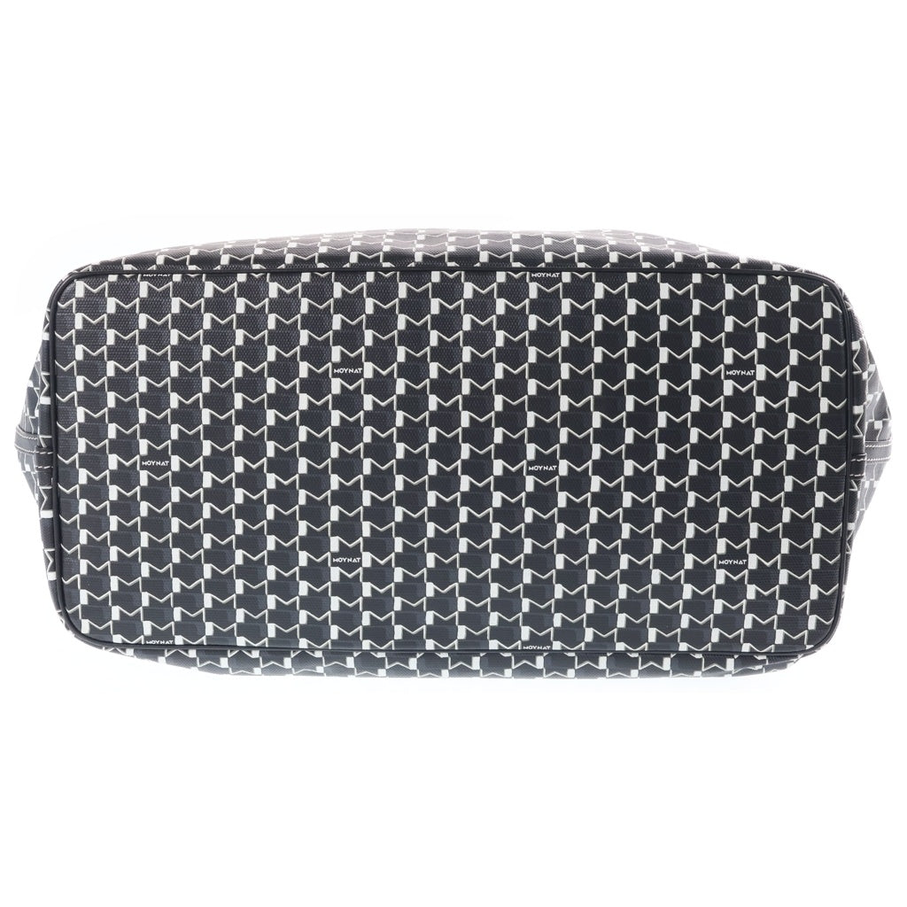 NO BRAND(ノーブランド) MOYNAT M.CABAS モワナ M.カバス トートバッグ ブラック/ホワイト レディース
