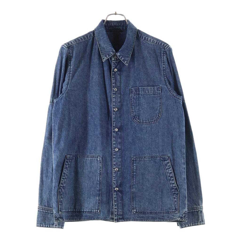 CHROME HEARTS(クロムハーツ) Y NOT CROSS BALL BUTTON LAST BITE DENIM SHIRT ワイノット クロスボールボタン ラスト バイト デニムシャツ インディゴ