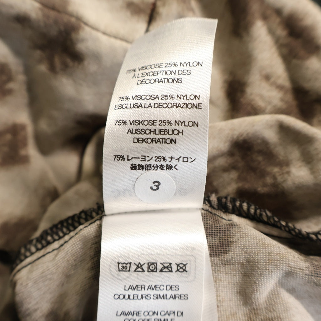 SUPREME(シュプリーム) 25SS Velvet Baseball Jersey ベルベット レオパード柄 ベースボール ジャージ 半袖フットボールシャツ ブラウン