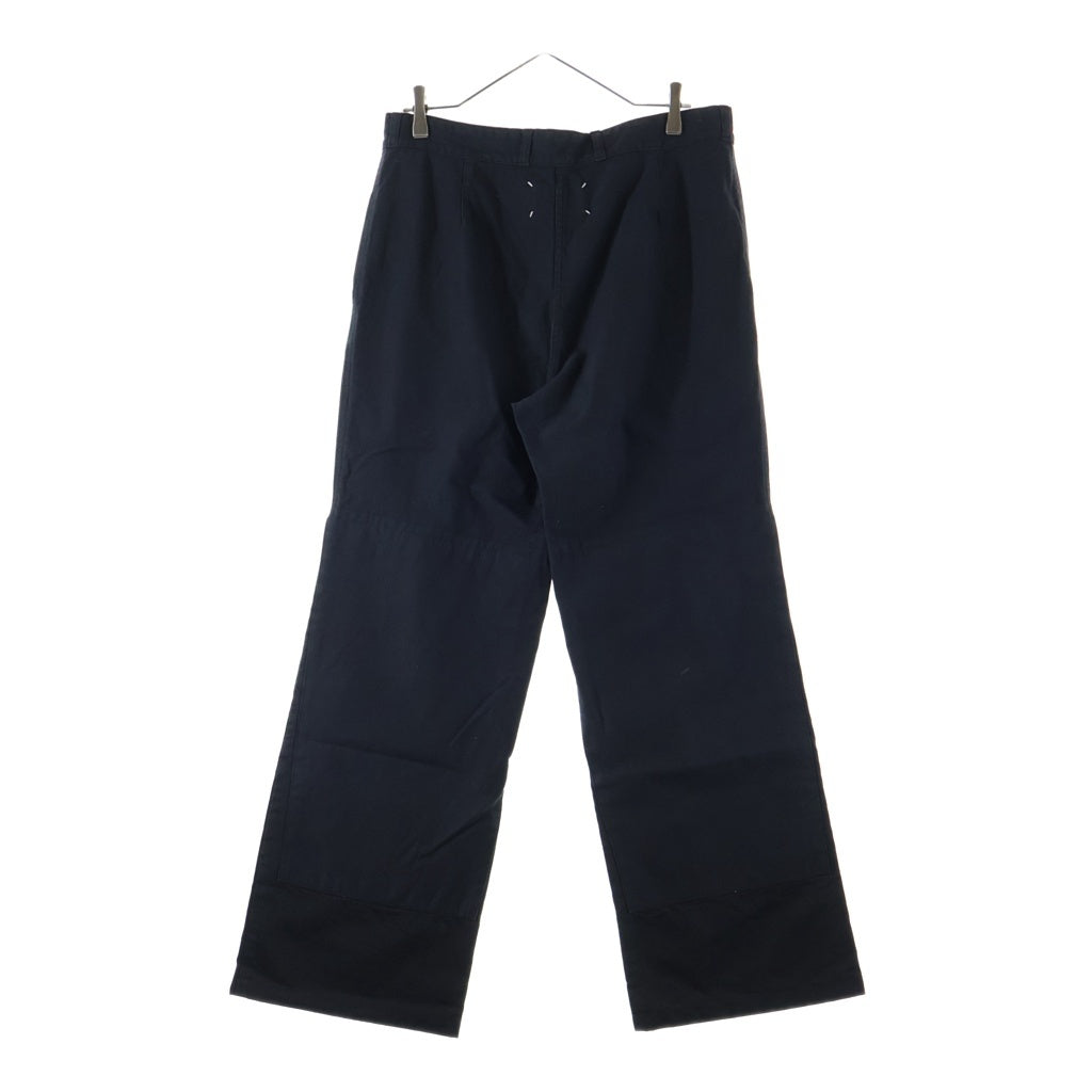 Maison Margiela(メゾンマルジェラ) ここのえ期 ダブルニー マルチポケット ジップアップ パンツ ブラック 733P00250013