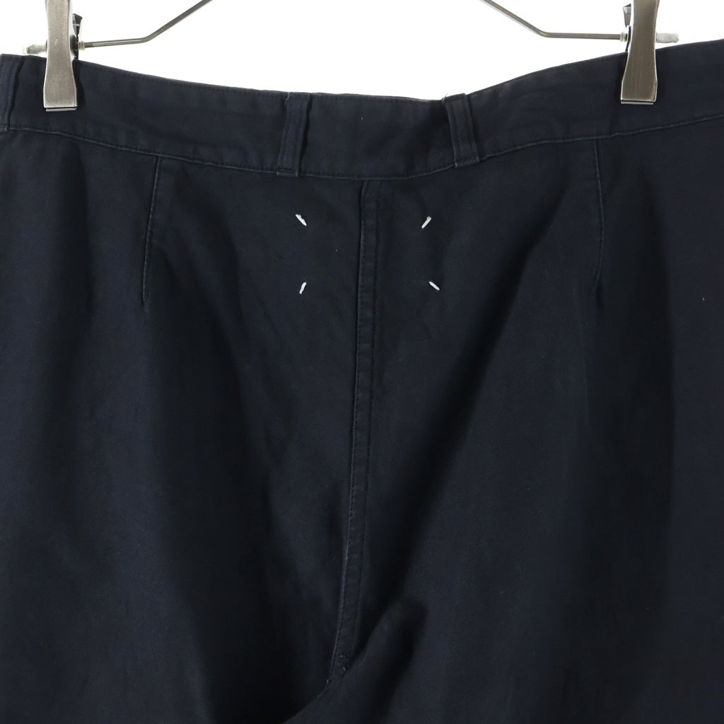 Maison Margiela(メゾンマルジェラ) ここのえ期 ダブルニー マルチポケット ジップアップ パンツ ブラック 733P00250013