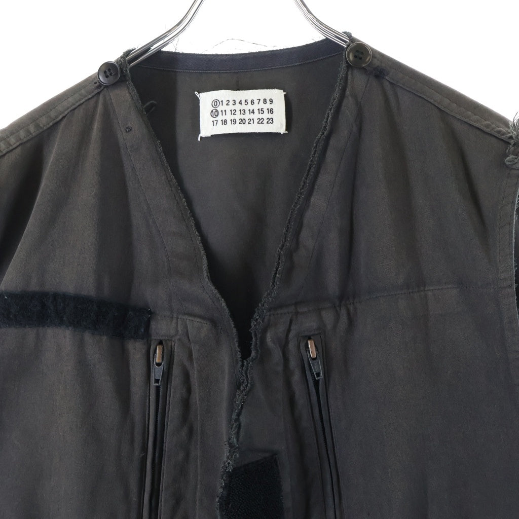 Maison Margiela(メゾンマルジェラ) 010初期 本人期 アーティザナル ミリタリーベストジャケット カーキ