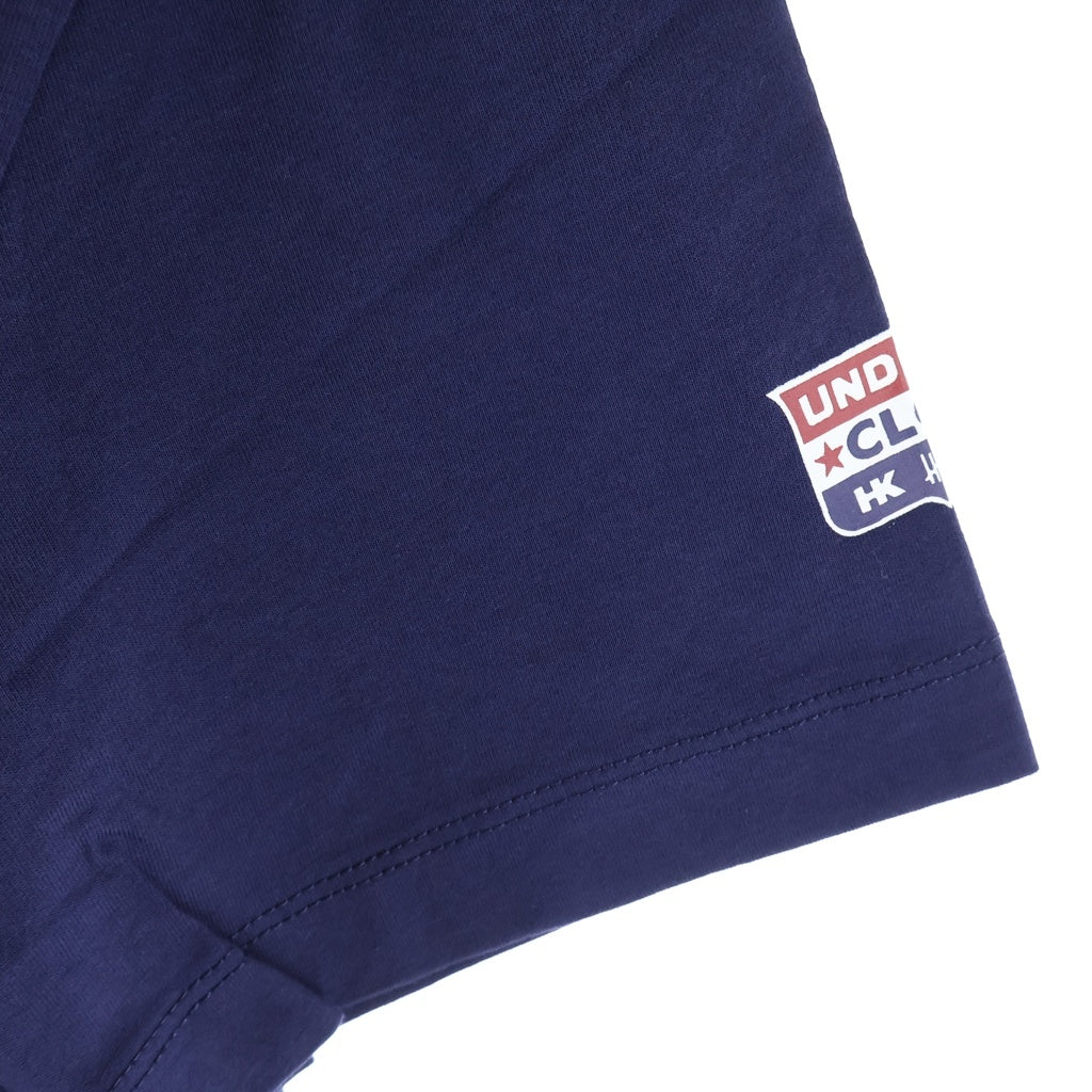 UNDEFEATED(アンディフィーテッド) 13SS ×CLOT OUT FOR BLOOD クロット アウト フォー ブラッド クルーネック カットソー 半袖Tシャツ ネイビー