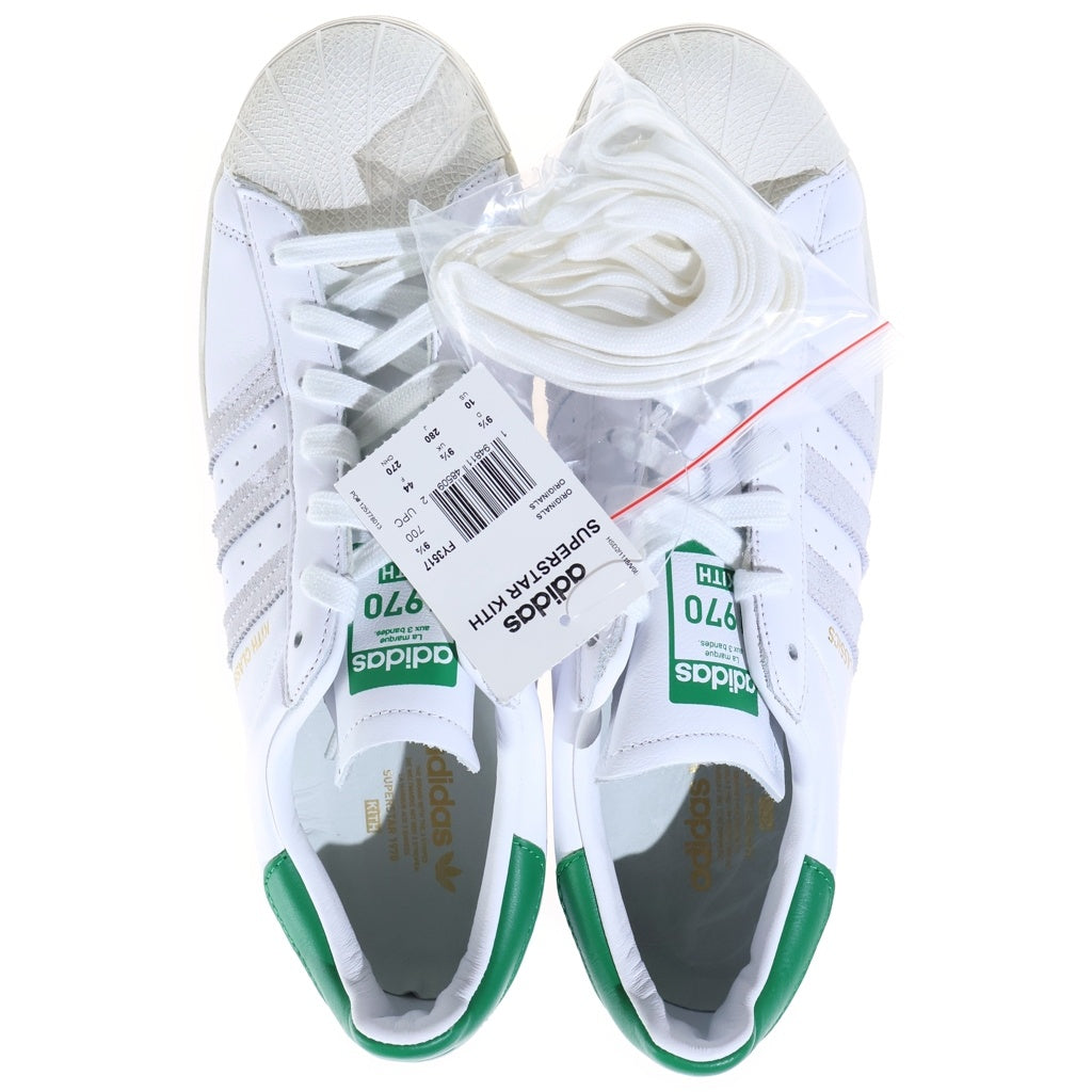 adidas(アディダス) ×KITH SUPERSTAR CLASSIC PROGRAM キス スパースター クラシック プログラム ローカットスニーカー ホワイト US10/28cm FY3517