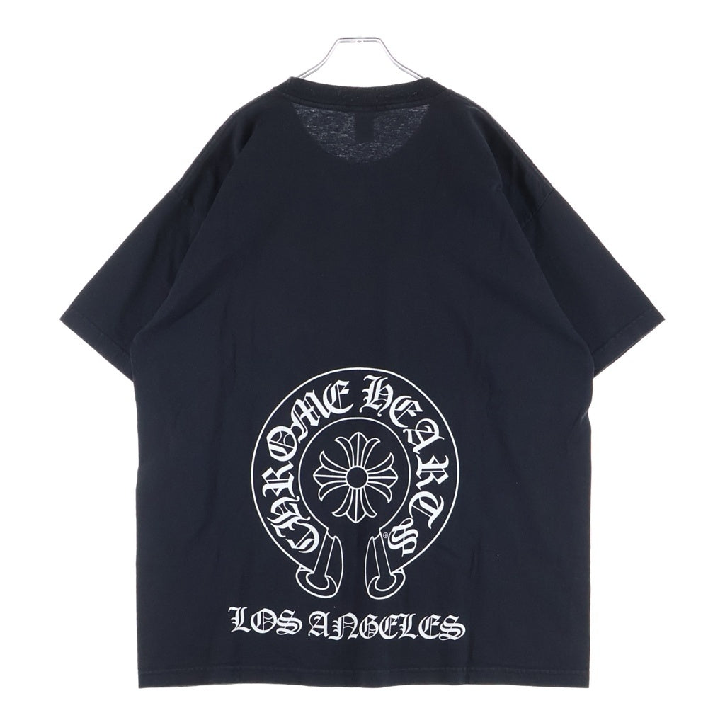 CHROME HEARTS(クロムハーツ) OLD HORSESHOE S/S TEE ロサンゼルス限定 ホースシュー クルーネック半袖Tシャツ カットソー ブラック