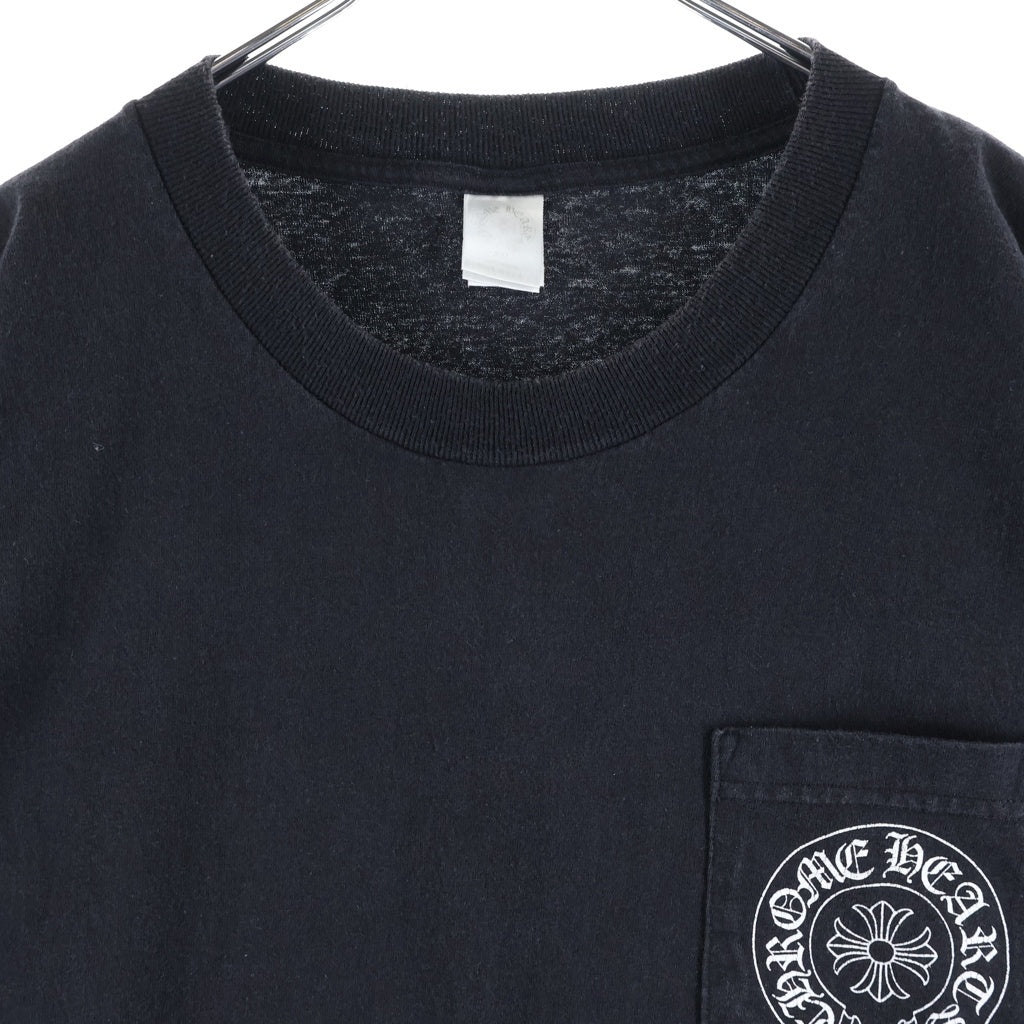 CHROME HEARTS(クロムハーツ) OLD HORSESHOE S/S TEE ロサンゼルス限定 ホースシュー クルーネック半袖Tシャツ カットソー ブラック