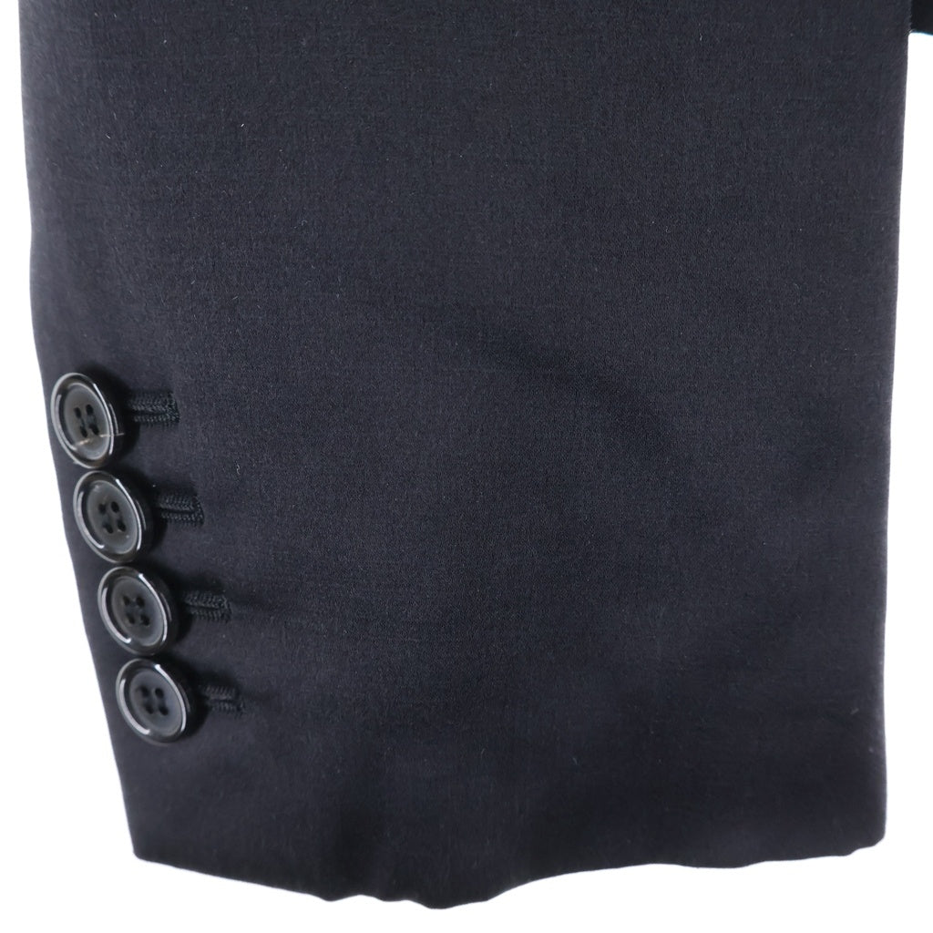 SAINT LAURENT PARIS(サンローランパリ) 22SS ピークドラペル 2B スペンサージャケット ブラック 684931