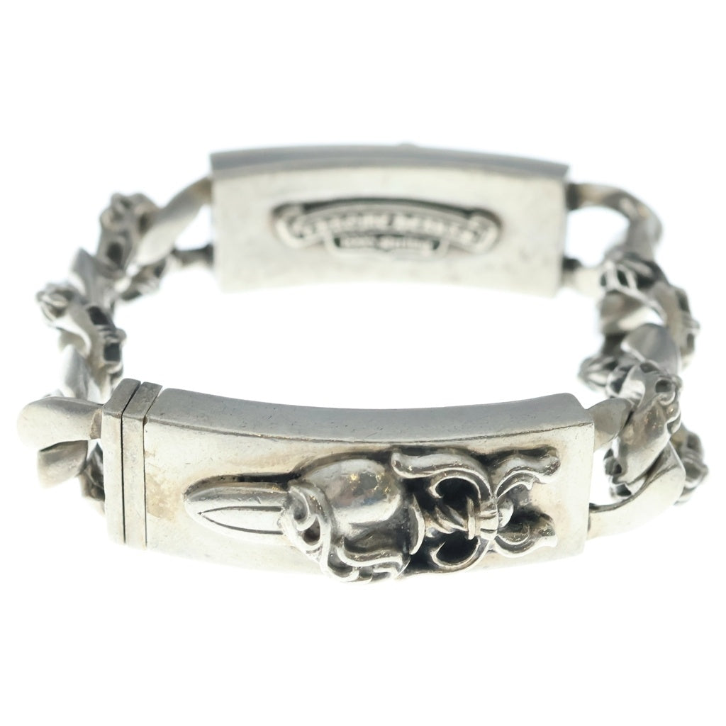 CHROME HEARTS(クロムハーツ) ID DBL DAGGER ダブルID ダガー ファンシーリンクブレスレット シルバー