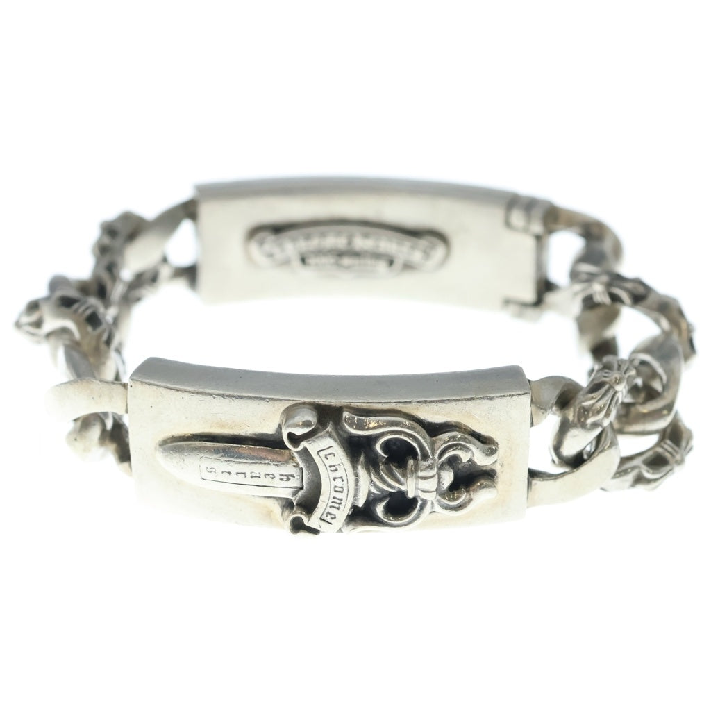 CHROME HEARTS(クロムハーツ) ID DBL DAGGER ダブルID ダガー ファンシーリンクブレスレット シルバー
