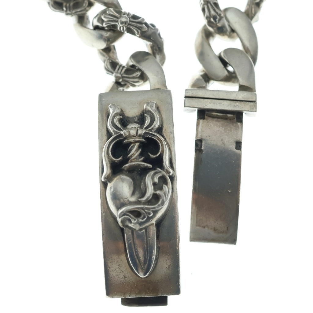 CHROME HEARTS(クロムハーツ) ID DBL DAGGER ダブルID ダガー ファンシーリンクブレスレット シルバー