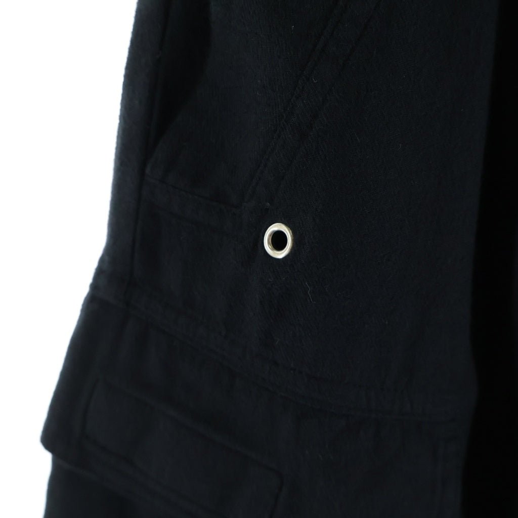 Rick Owens DRKSHDW(リックオウエンス ダークシャドウ) DOUBLE CARGO JUMBO BELAS ダブル ジャンボベラ カーゴパンツ ブラック DU02E7398-CFL