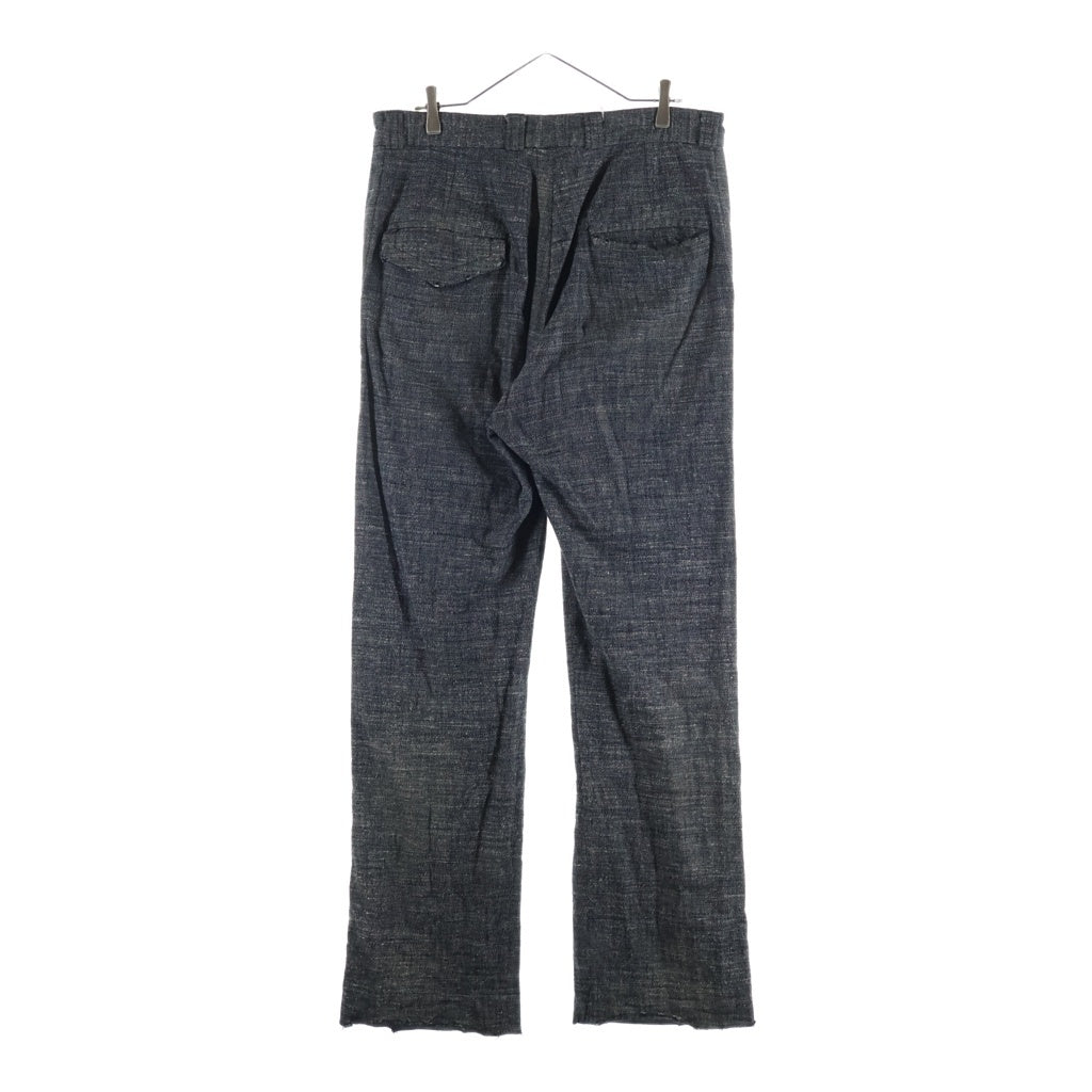MIHARA YASUHIRO(ミハラヤスヒロ) 24AW SLUB NEP TWEED WIDE PANTS スラブ ネップ ツイード パンツ グレー A13PT032