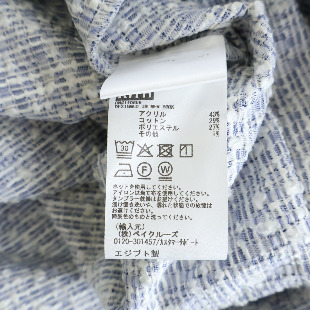 KITH(キス) Acrylic Tailored Jacket アクリルテーラードジャケット 長袖シャツ ブルー/ホワイト 26-050-060-0006-1-0