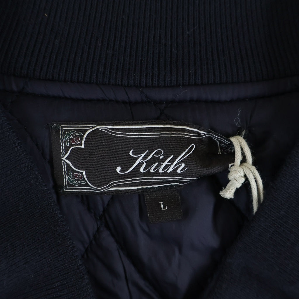 KITH(キス) Chenille Roy Bomber Jacket シェニールロイボンバージャケット ネイビー 26-020-060-0000-3-0