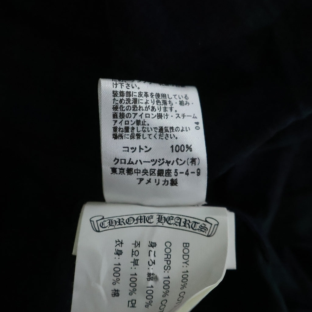 CHROME HEARTS(クロムハーツ) Y NOT ワイノット クロスボールボタン 半袖チェックシャツ グリーン