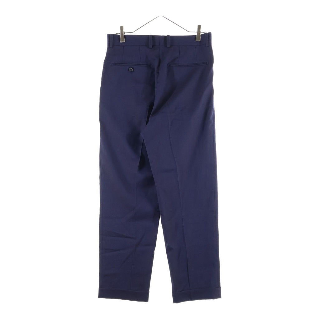 WACKO MARIA(ワコマリア) Dormeuil Pleated Trousers ドメールプリーツトラウザーパンツ ネイビー