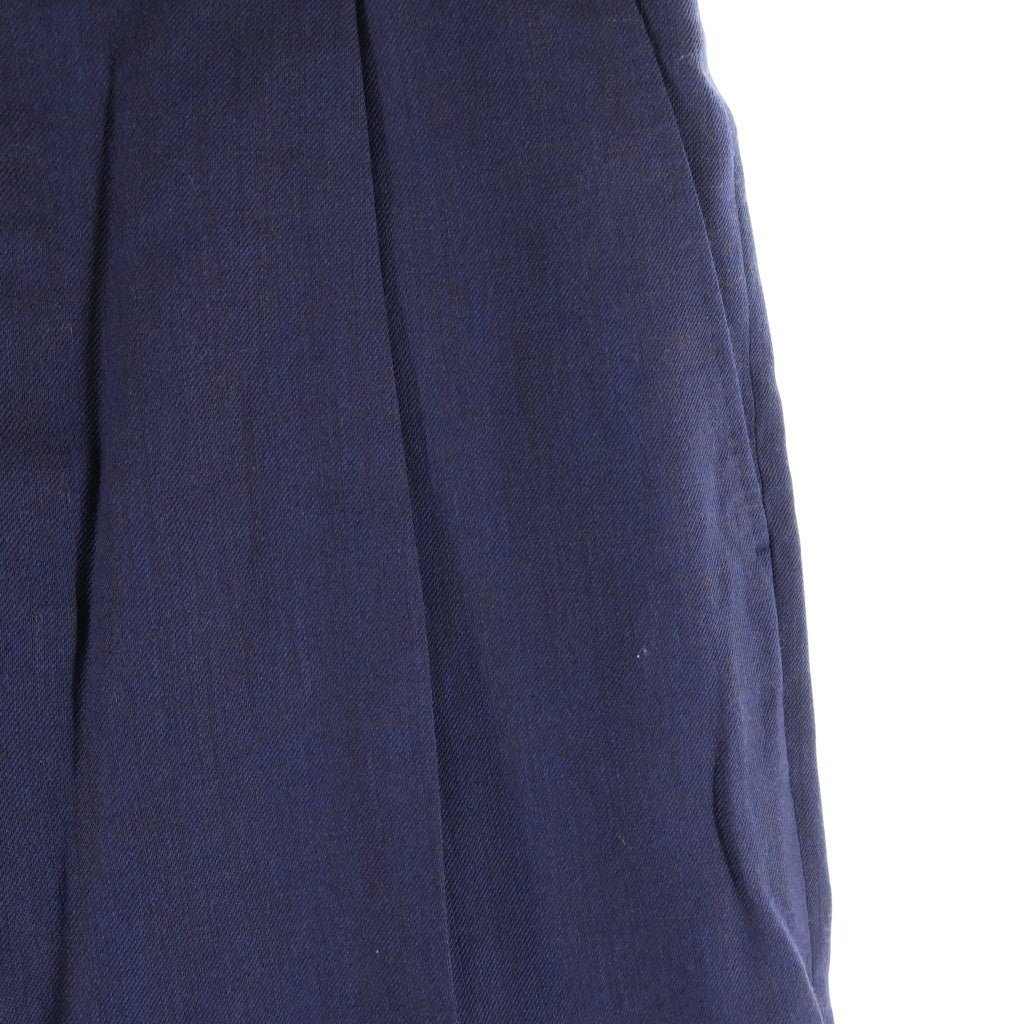 WACKO MARIA(ワコマリア) Dormeuil Pleated Trousers ドメールプリーツトラウザーパンツ ネイビー