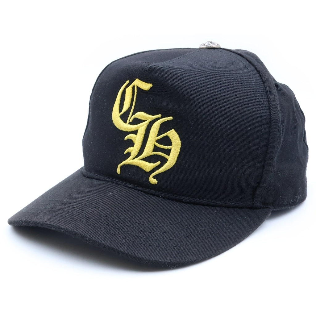 CHROME HEARTS(クロムハーツ) CH HAT CH刺繍ベースボールキャップ 帽子 ブラック