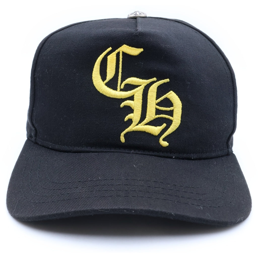 CHROME HEARTS(クロムハーツ) CH HAT CH刺繍ベースボールキャップ 帽子 ブラック