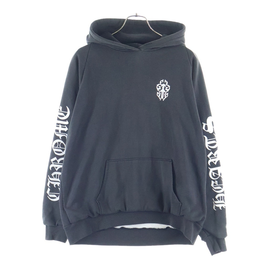 CHROME HEARTS(クロムハーツ) OLD VINE DAGGER SWTSHRT HD オールド 裏地サーマル CHアーム ヴァインダガープリントフーディ スウェットパーカー ブラック