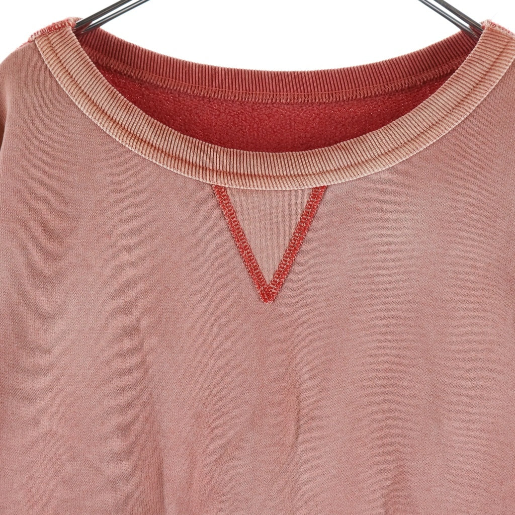 Maison Margiela(メゾンマルジェラ) 22SS ウォッシュ加工 クルーネックトレーナー スウェット ピンク S50GU0186