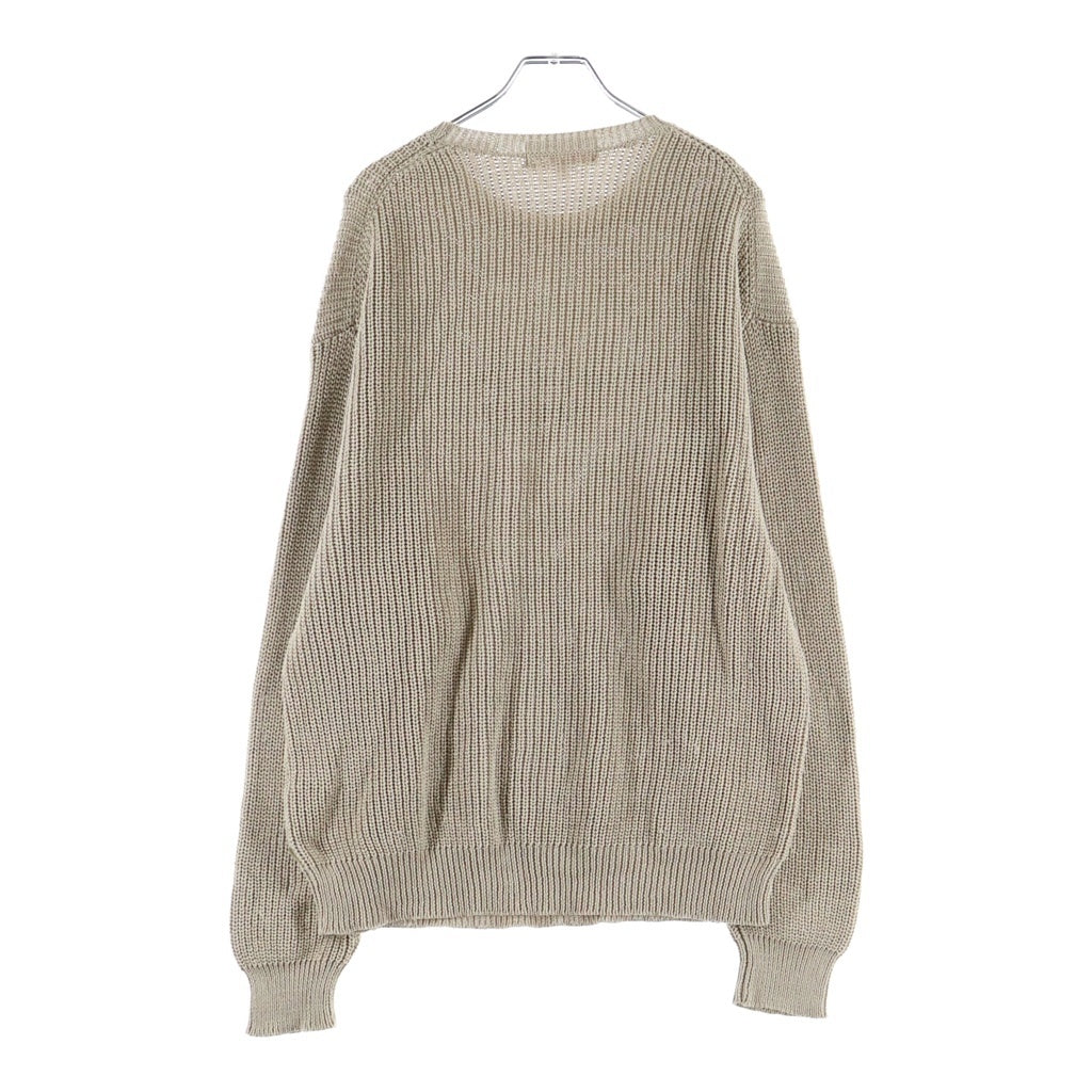 SUPREME(シュプリーム) 18AW ×COMME des GARCONS SHIRT Sweater Tan コムデギャルソンシャツ フロントロゴ ニット セーター ベージュ